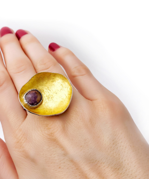 Ioana Enache amethyst ring